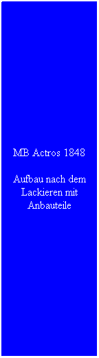 Textfeld: MB Actros 1848
Aufbau nach dem Lackieren mit Anbauteile
